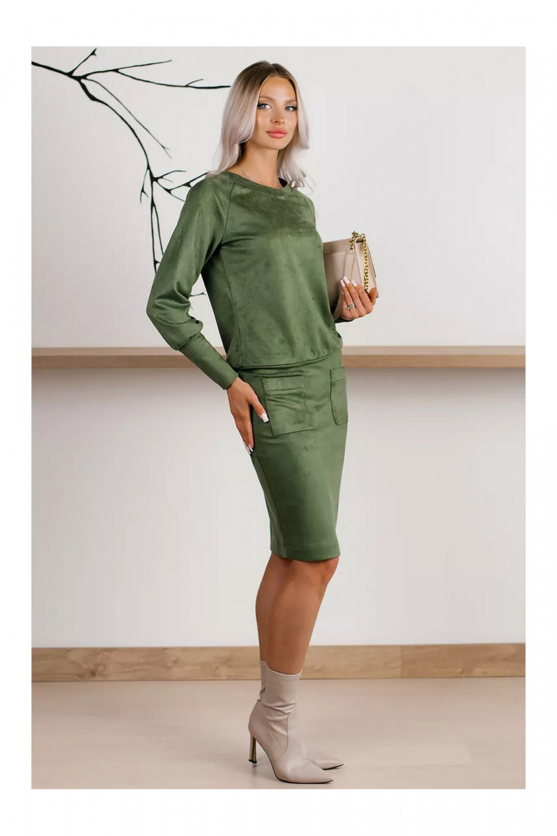 Юбочный костюм MONA STYLE FASHION&DESIGN 19089/2 оливковый