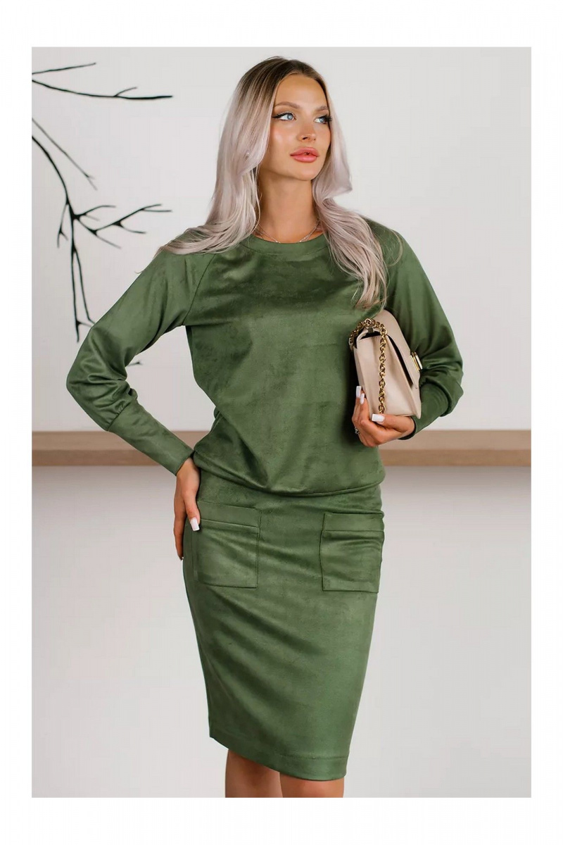 Юбочный костюм MONA STYLE FASHION&DESIGN 19089/2 оливковый
