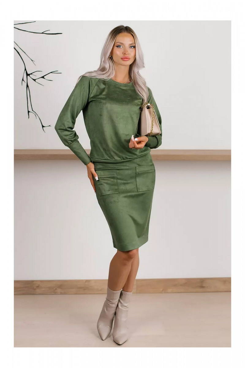 Юбочный костюм MONA STYLE FASHION&DESIGN 19089/2 оливковый