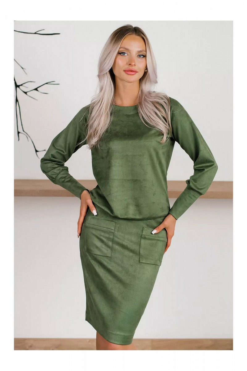 Юбочный костюм MONA STYLE FASHION&DESIGN 19089/2 оливковый