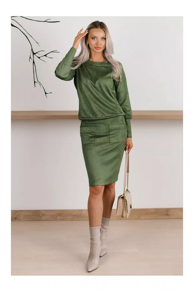 Юбочный костюм MONA STYLE FASHION&DESIGN 19089/2 оливковый