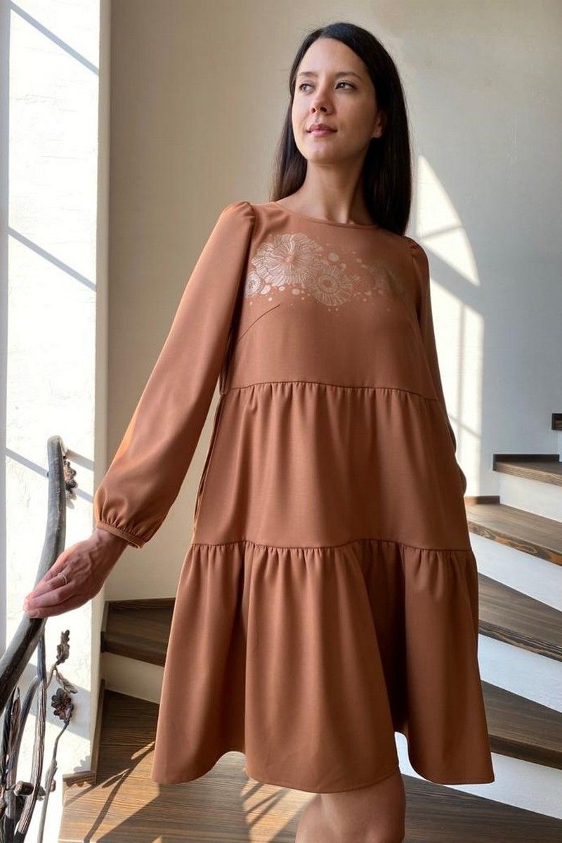 Платья Faufilure С1140 горчица