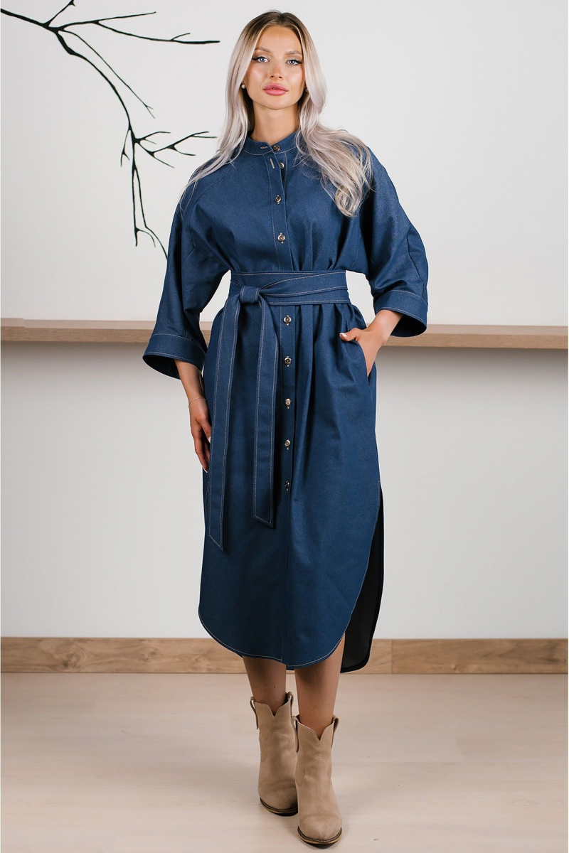 Платья MONA STYLE FASHION&DESIGN 24021 синий