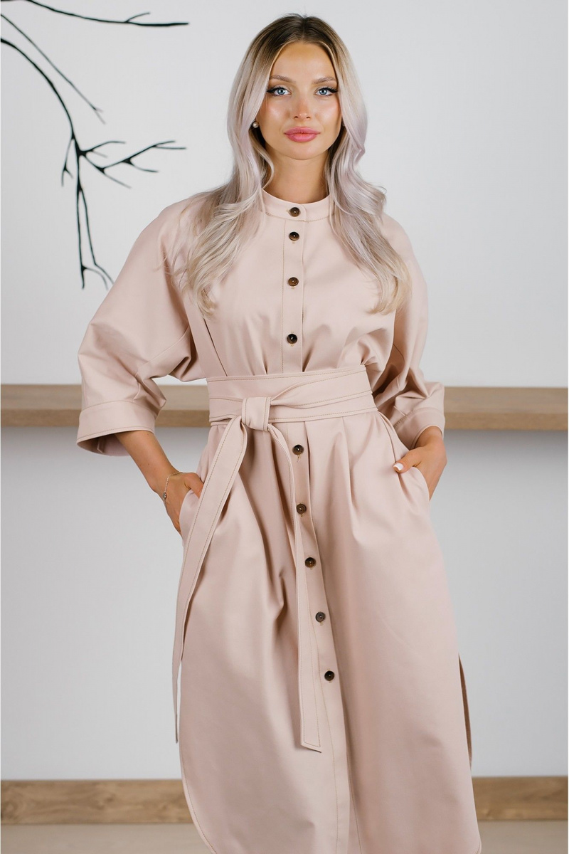 Платья MONA STYLE FASHION&DESIGN 24021 бежевый