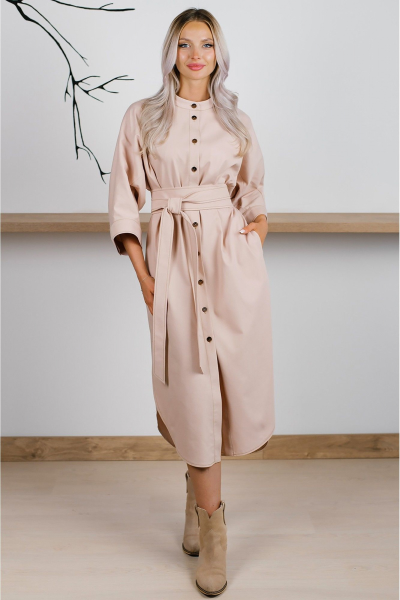 Платья MONA STYLE FASHION&DESIGN 24021 бежевый