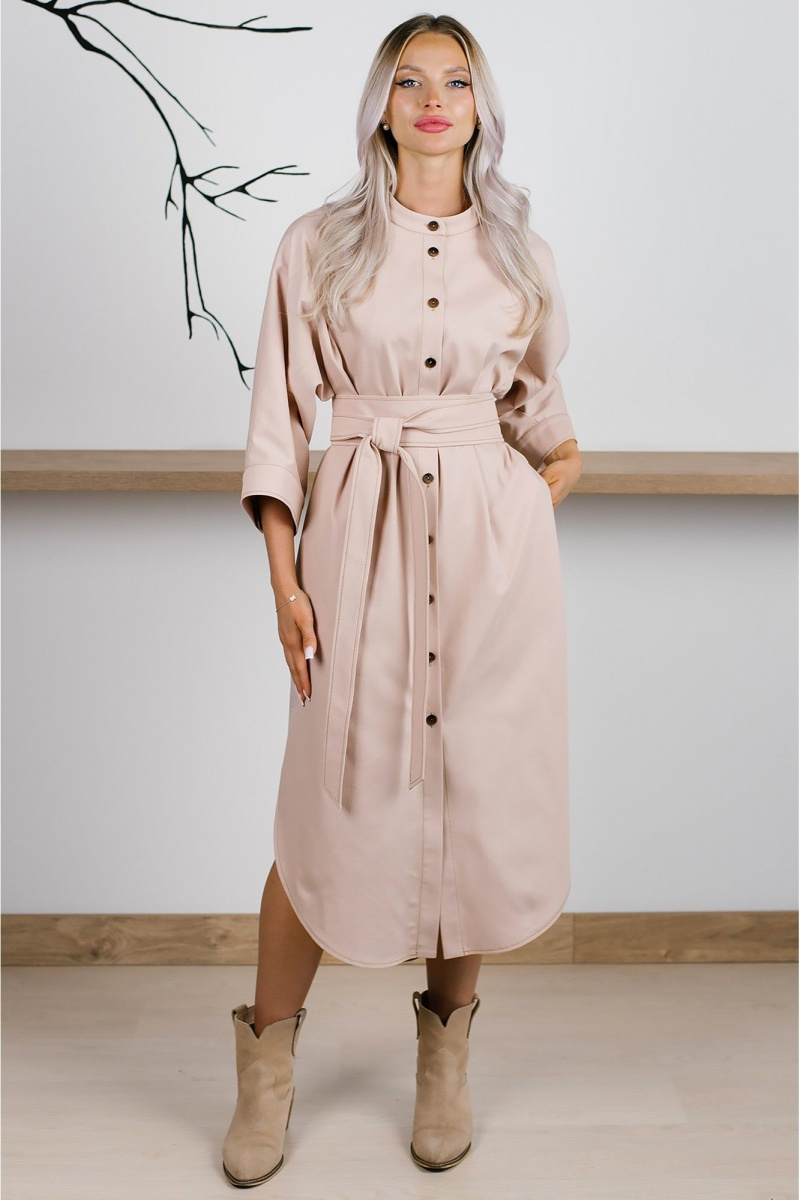 Платья MONA STYLE FASHION&DESIGN 24021 бежевый