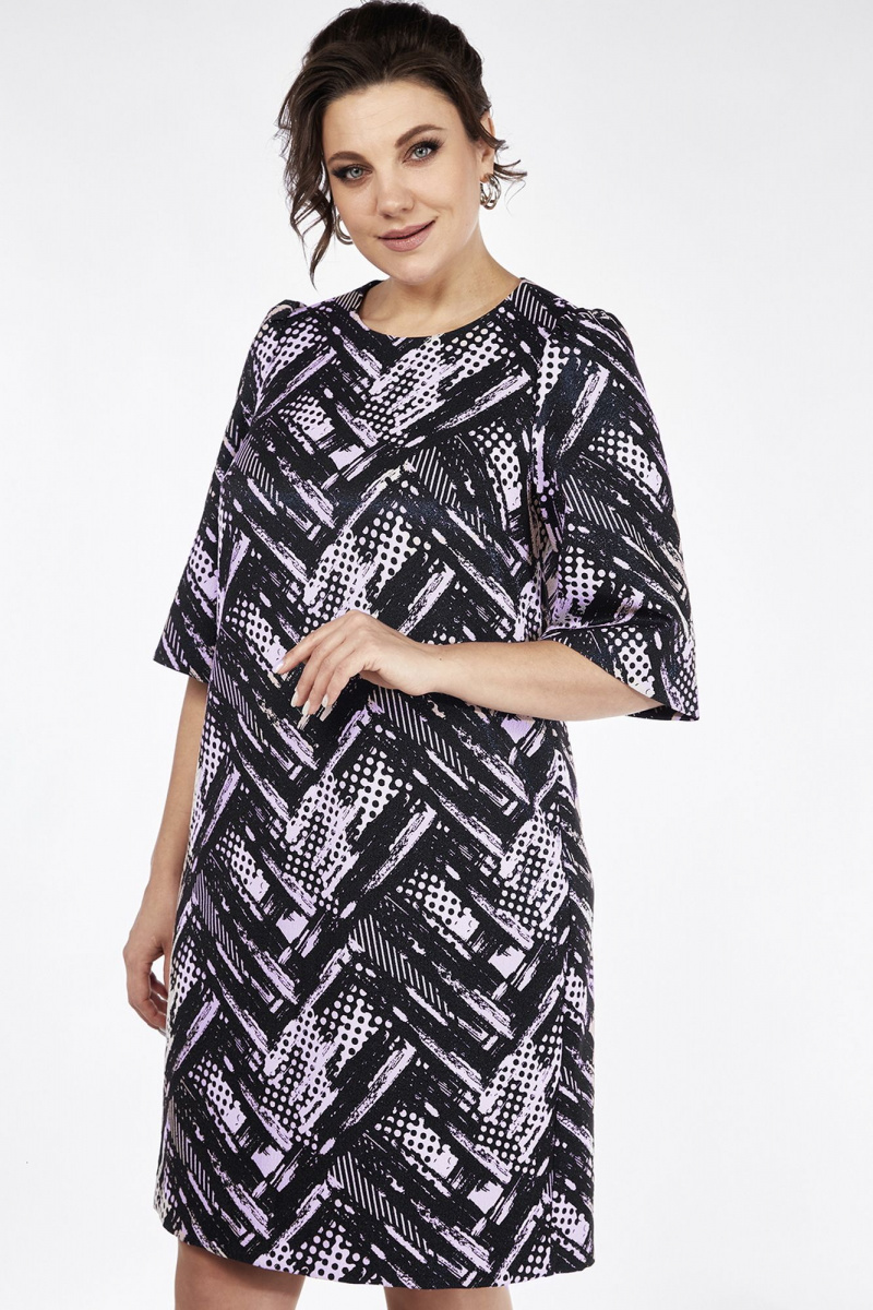Платья Lady Style Classic 2476/2 темно-синий_розовый