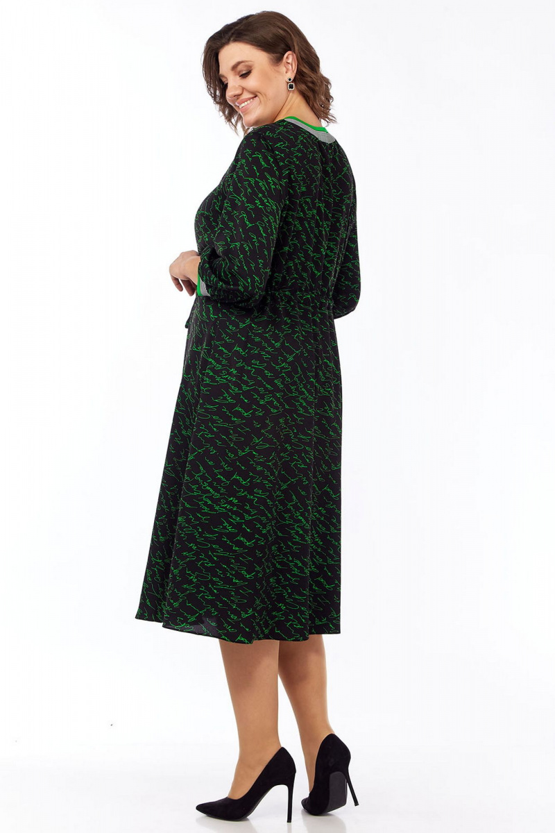 Платья Lady Style Classic 2316/3 черный_зеленый