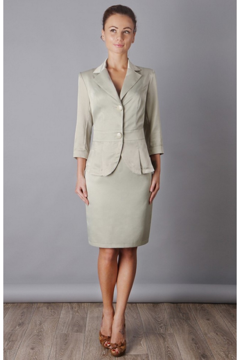 Юбочный костюм Classic Moda 232 оливка