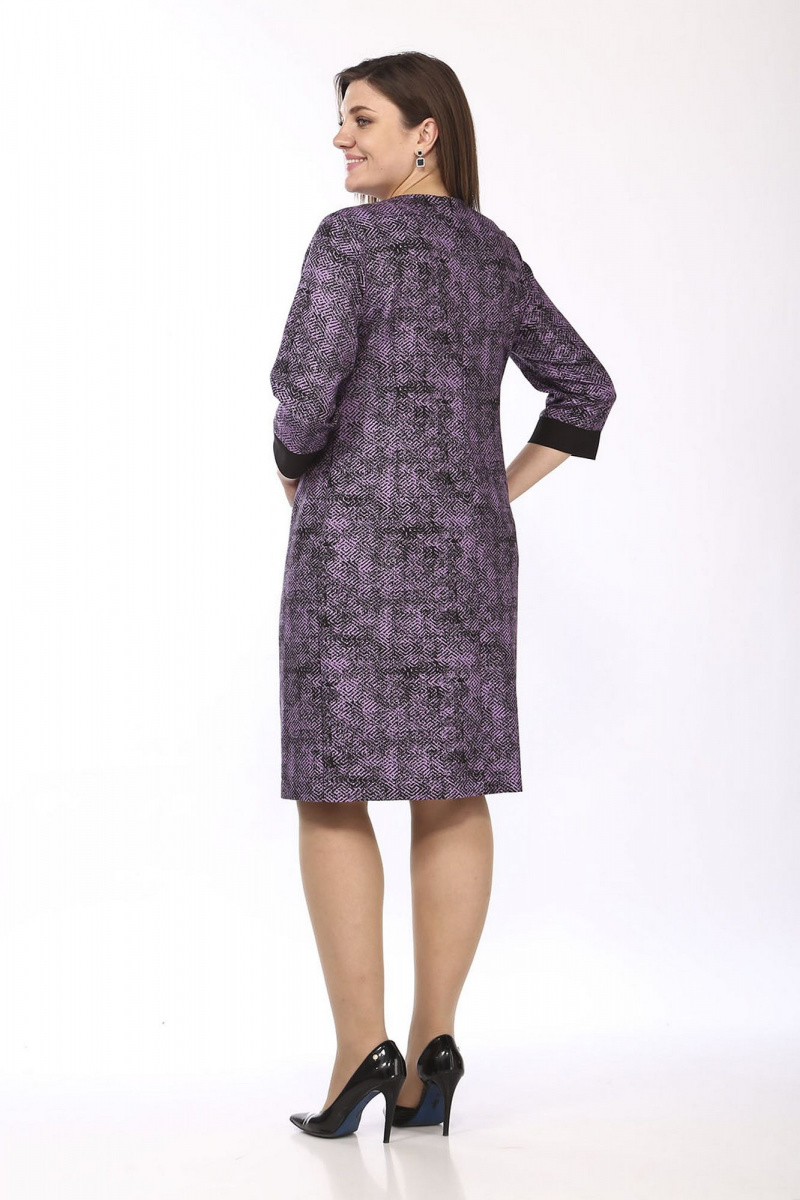 Платья Lady Style Classic 1758/5 черный-фиолетовый