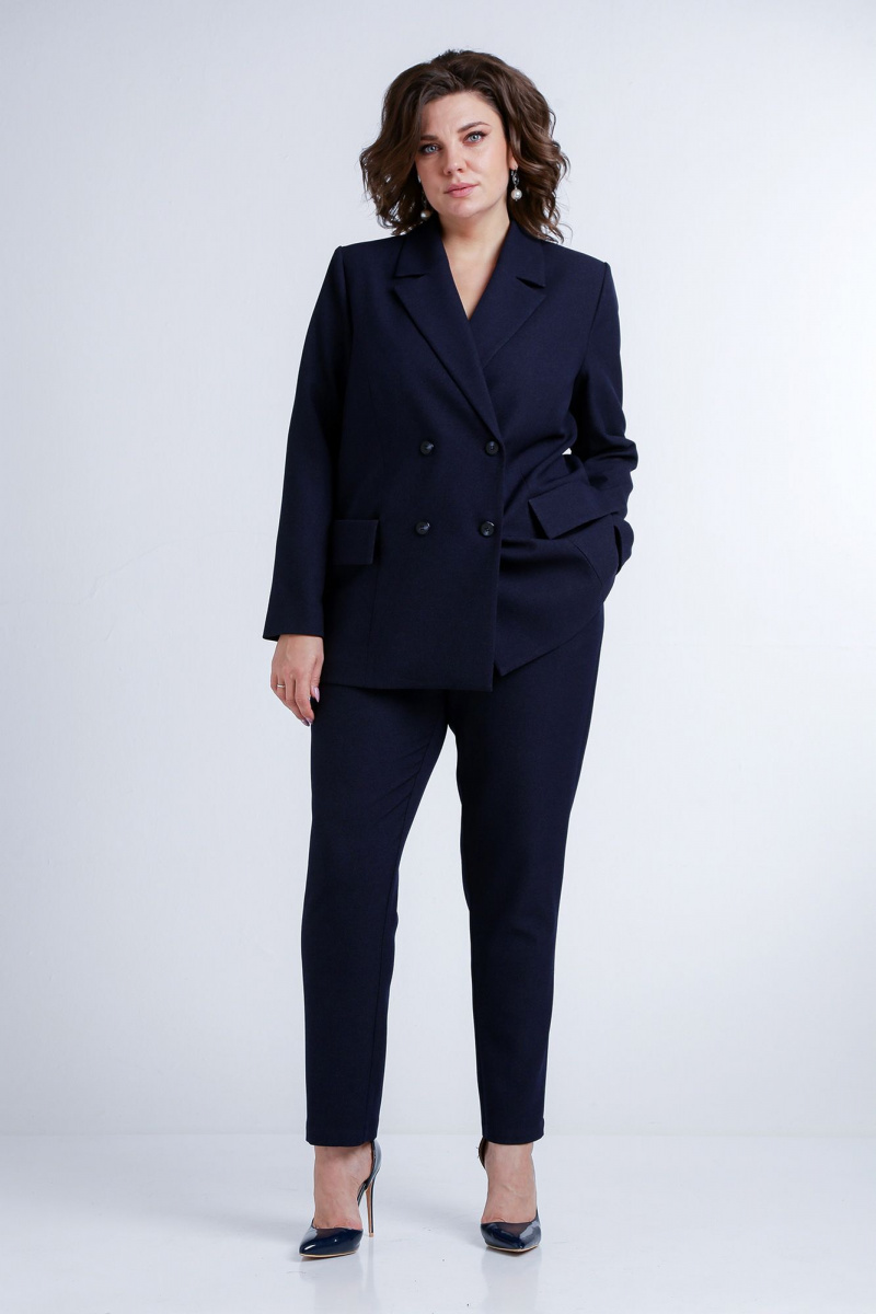 Брючный костюм Liona Style 858 синий