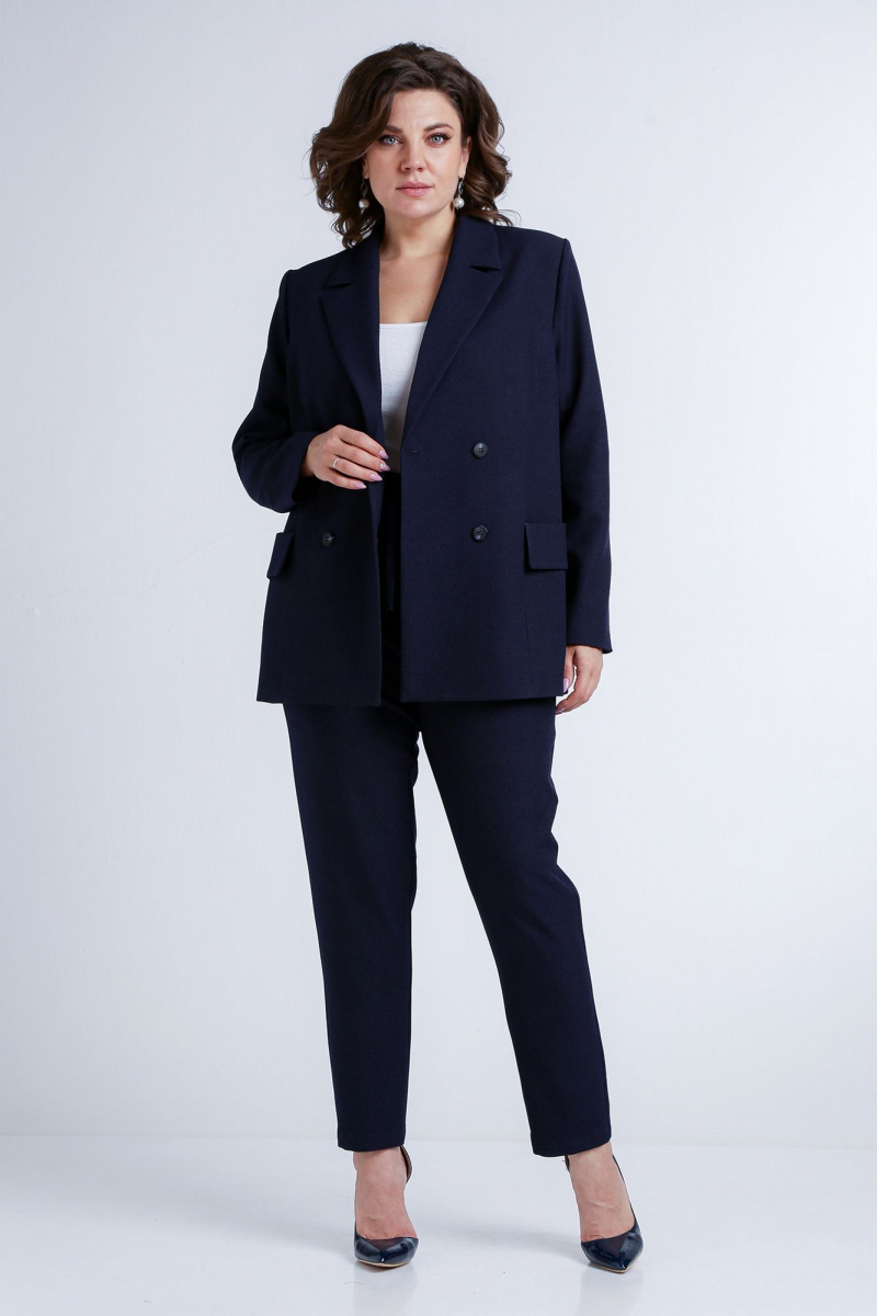 Брючный костюм Liona Style 858 синий