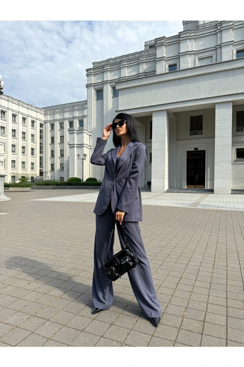 Брюки THE.WOMAN 0090-1 серо-голубой