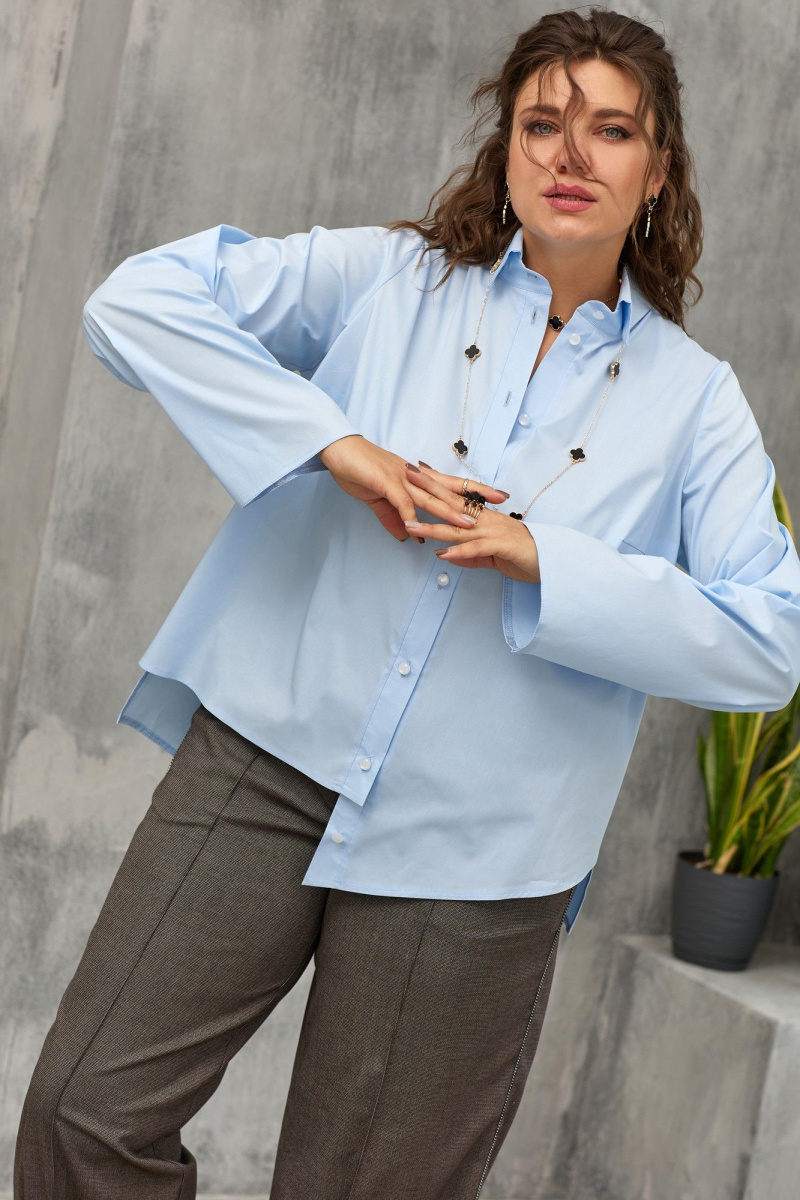 Блузы BegiModa 4108 голубой