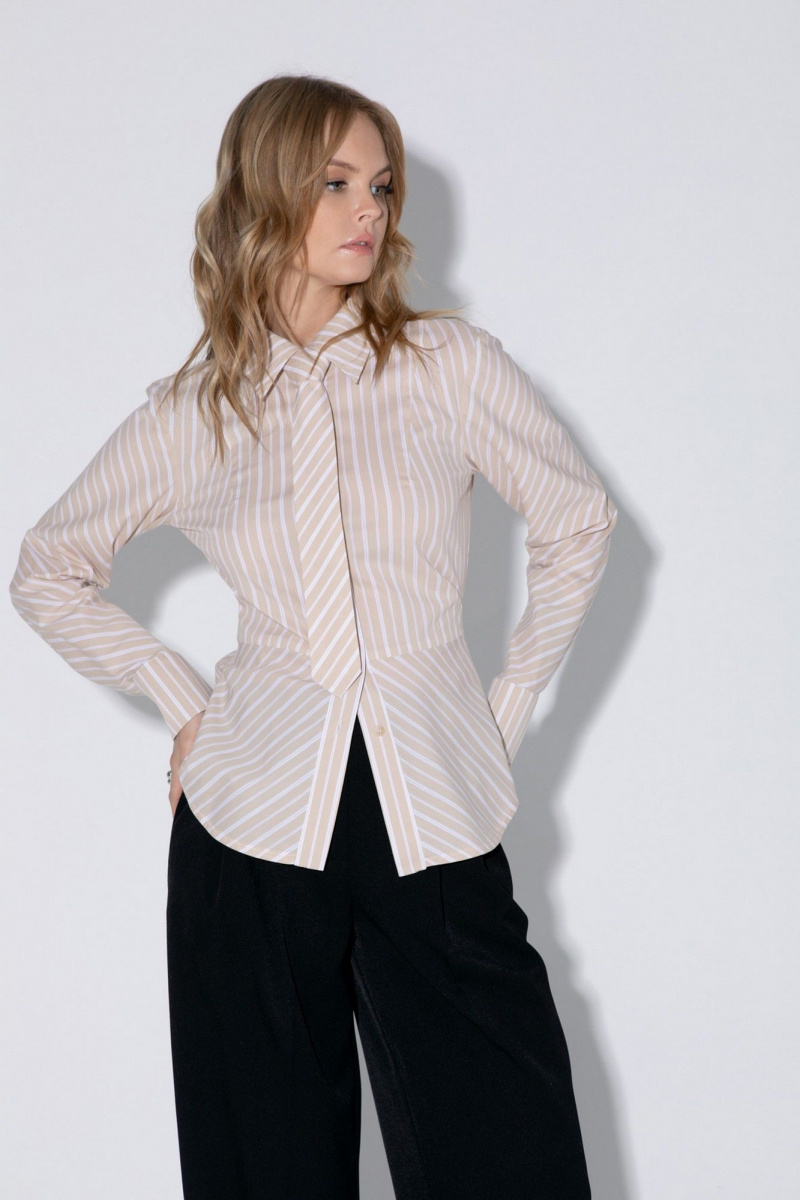 Брючный комплект PiRS 5363 бежевый+черный