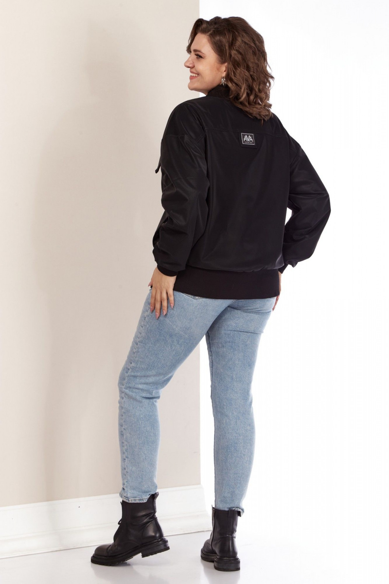 Женская куртка AVA fashion М-078 черный