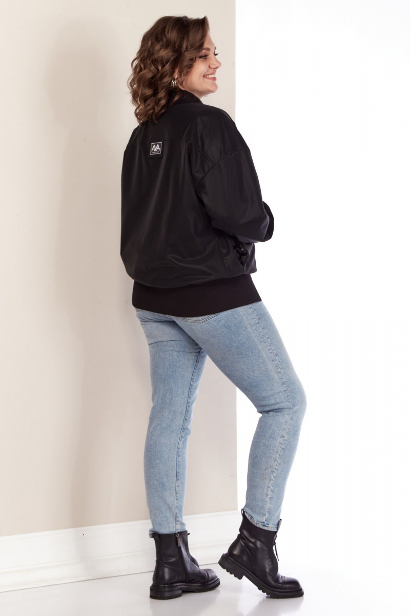 Женская куртка AVA fashion М-078 черный