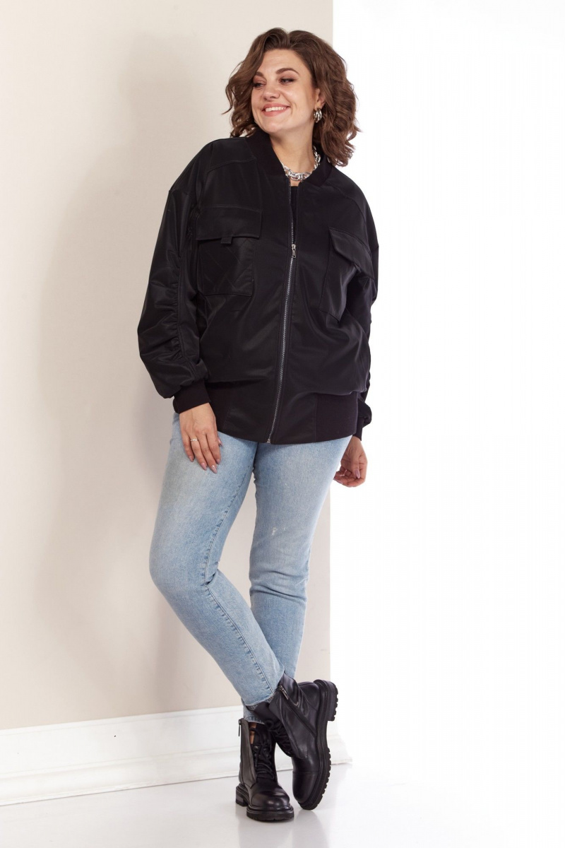 Женская куртка AVA fashion М-078 черный