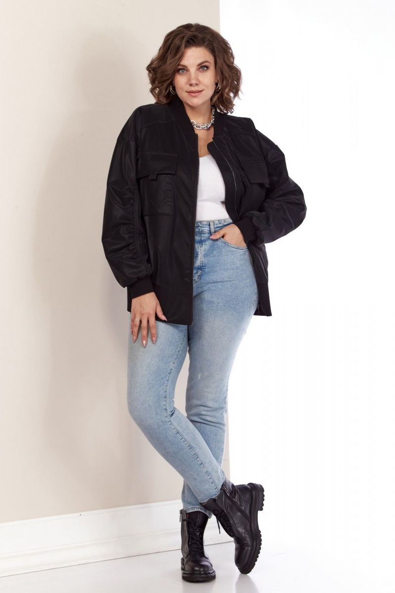 Женская куртка AVA fashion М-078 черный