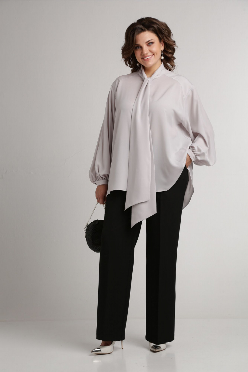 Блузы Aira Style 24-052 серая_роза