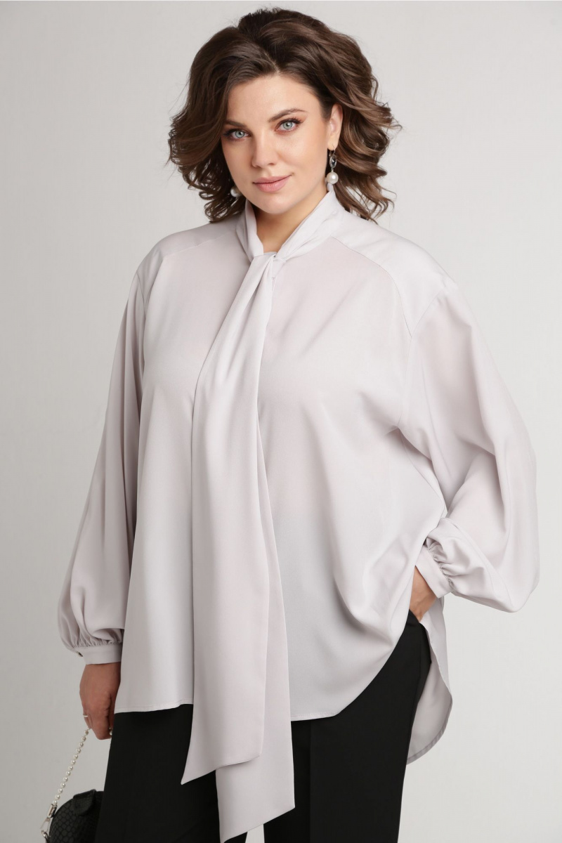 Блузы Aira Style 24-052 серая_роза