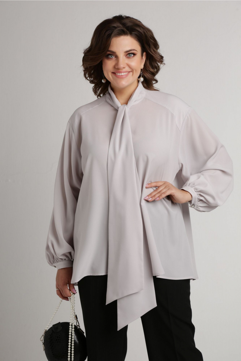 Блузы Aira Style 24-052 серая_роза