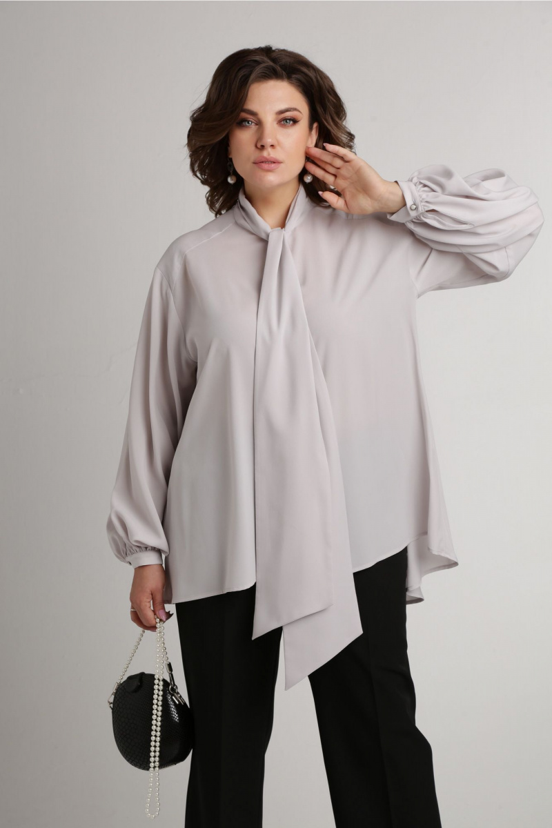 Блузы Aira Style 24-052 серая_роза