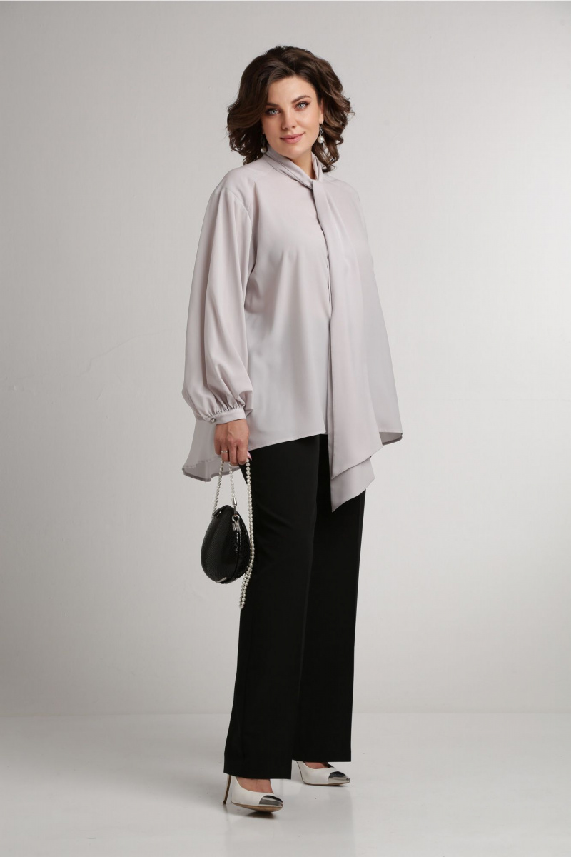 Блузы Aira Style 24-052 серая_роза