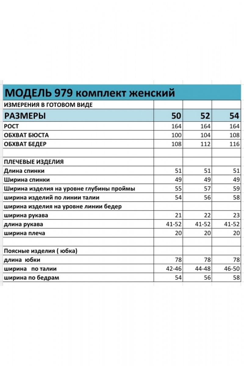 Юбочный костюм БагираАнТа 979