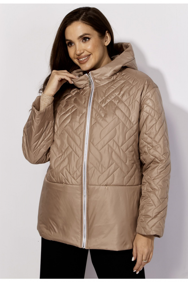 Женская куртка TAiER 1300 золотистый-бежевый