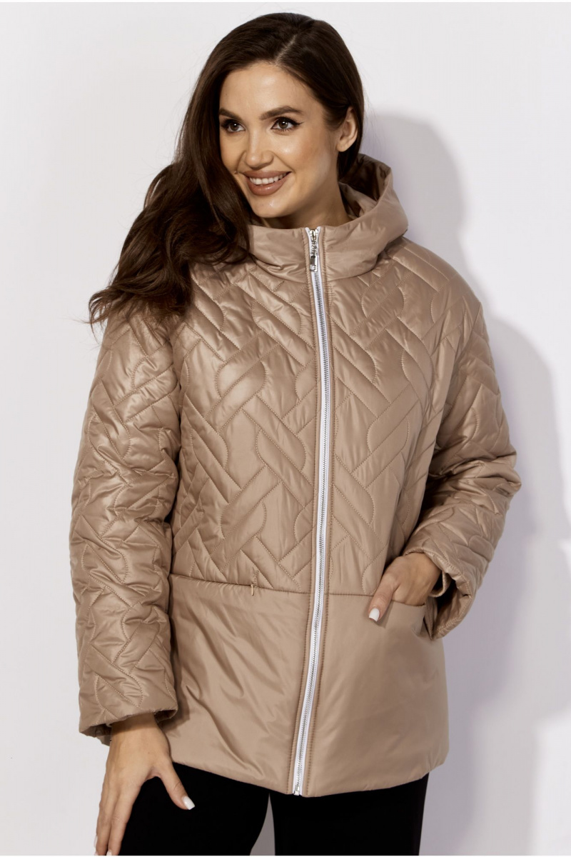 Женская куртка TAiER 1300 золотистый-бежевый