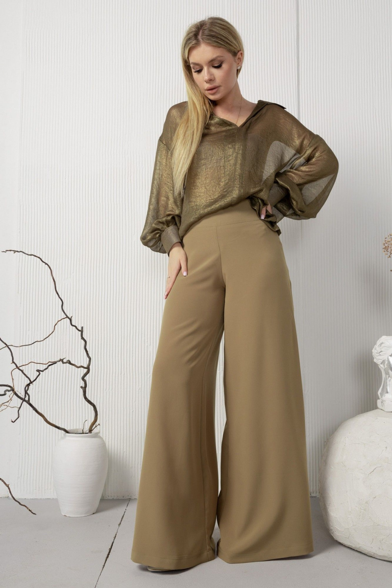 Блузы AMORI 6451 хакки_с_блеском