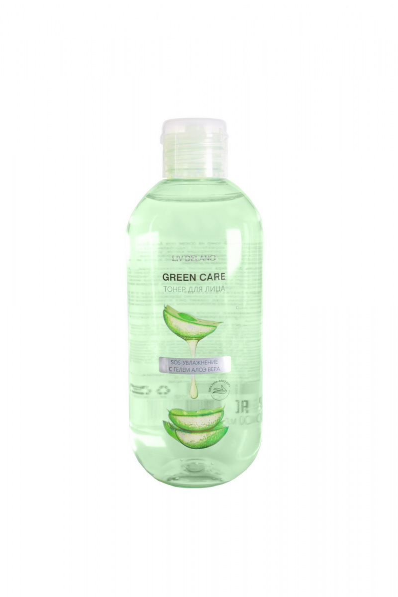 Тоники и лосьоны LIV DELANO Green Care Тонер для лица SOS-увлажнение с гелем Алоэ Вера