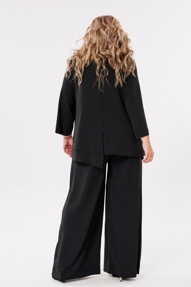 Брючный костюм Michel chic 1386/1 черный,полоска
