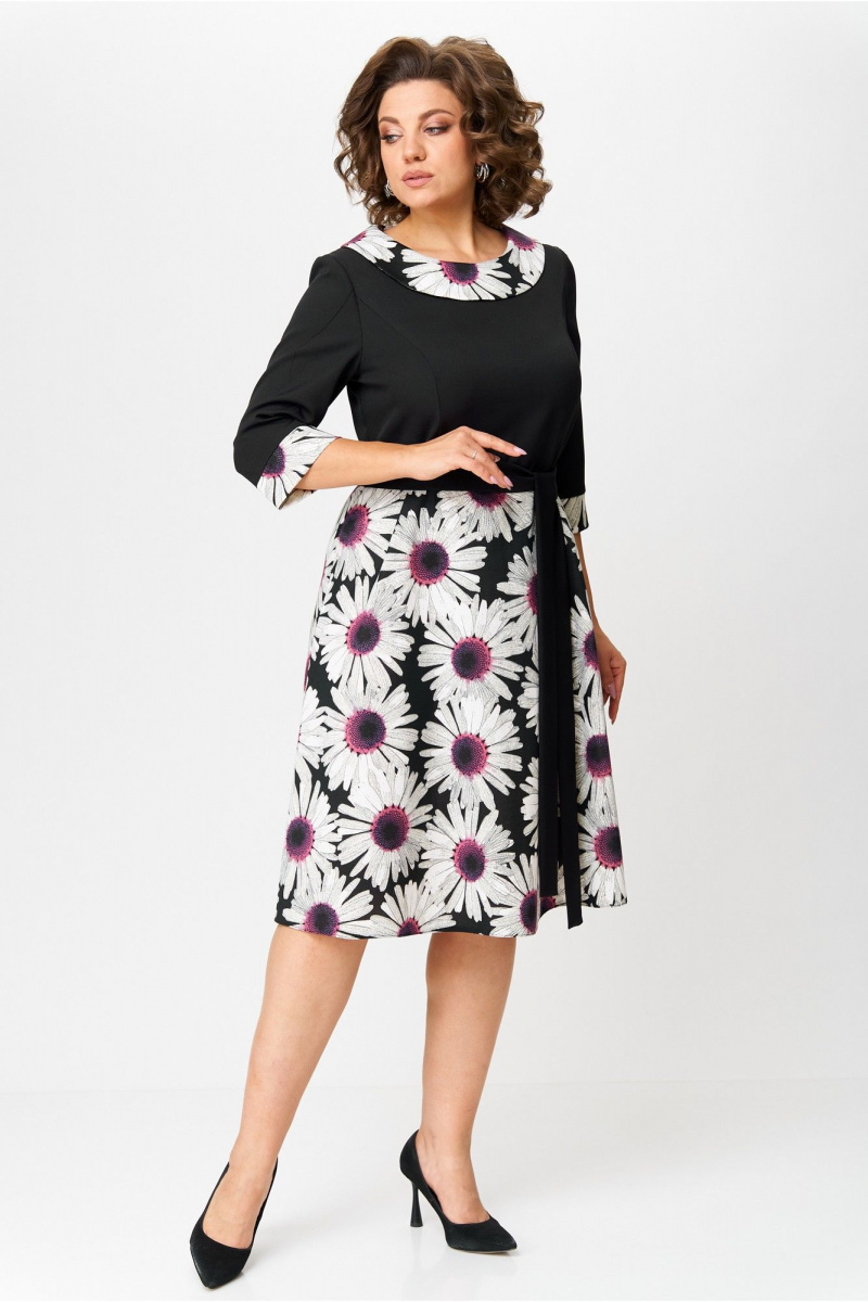 Платья Moda Versal П1949 черный+фиолет