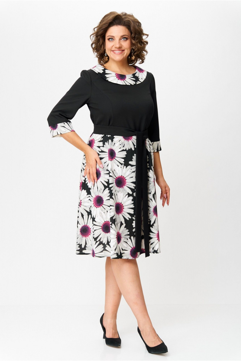 Платья Moda Versal П1949 черный+фиолет