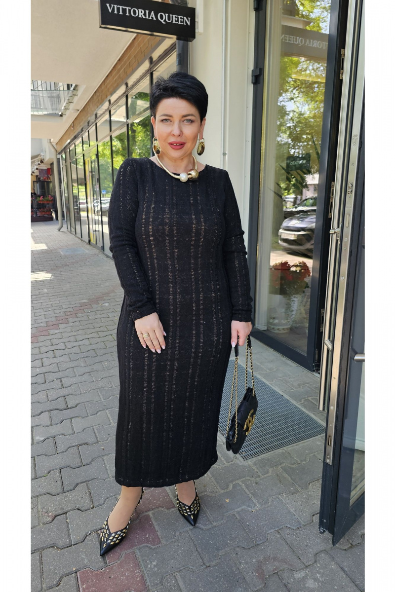 Платья Vittoria Queen 23343 черный-нюдовый