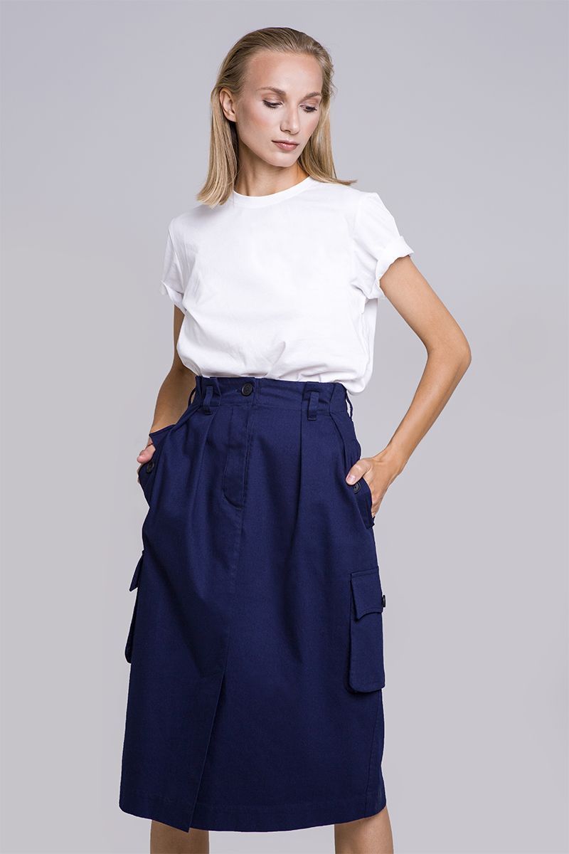 Юбки Individual design 20110 темно синий