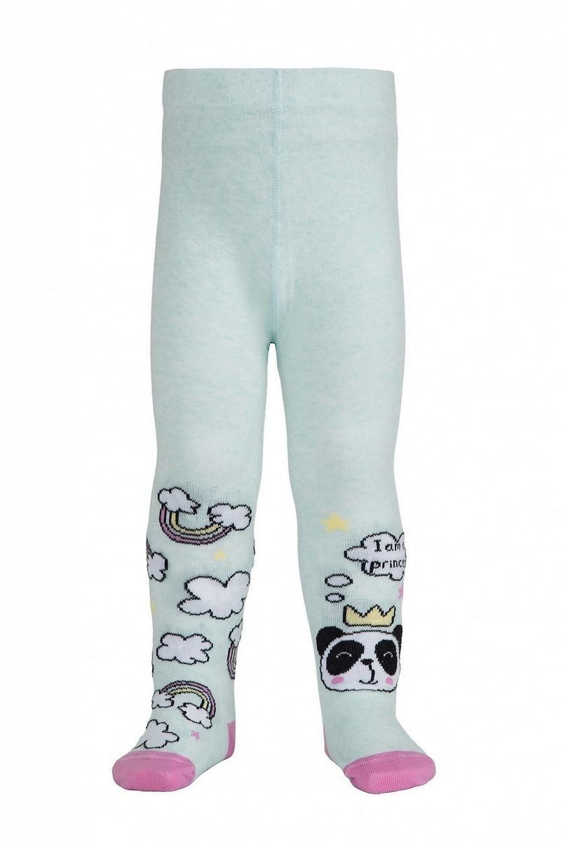 Колготки, носки и гольфы Conte Elegant Conte-kids_TIP-TOP_Панды_482 бледно-бирюзовый