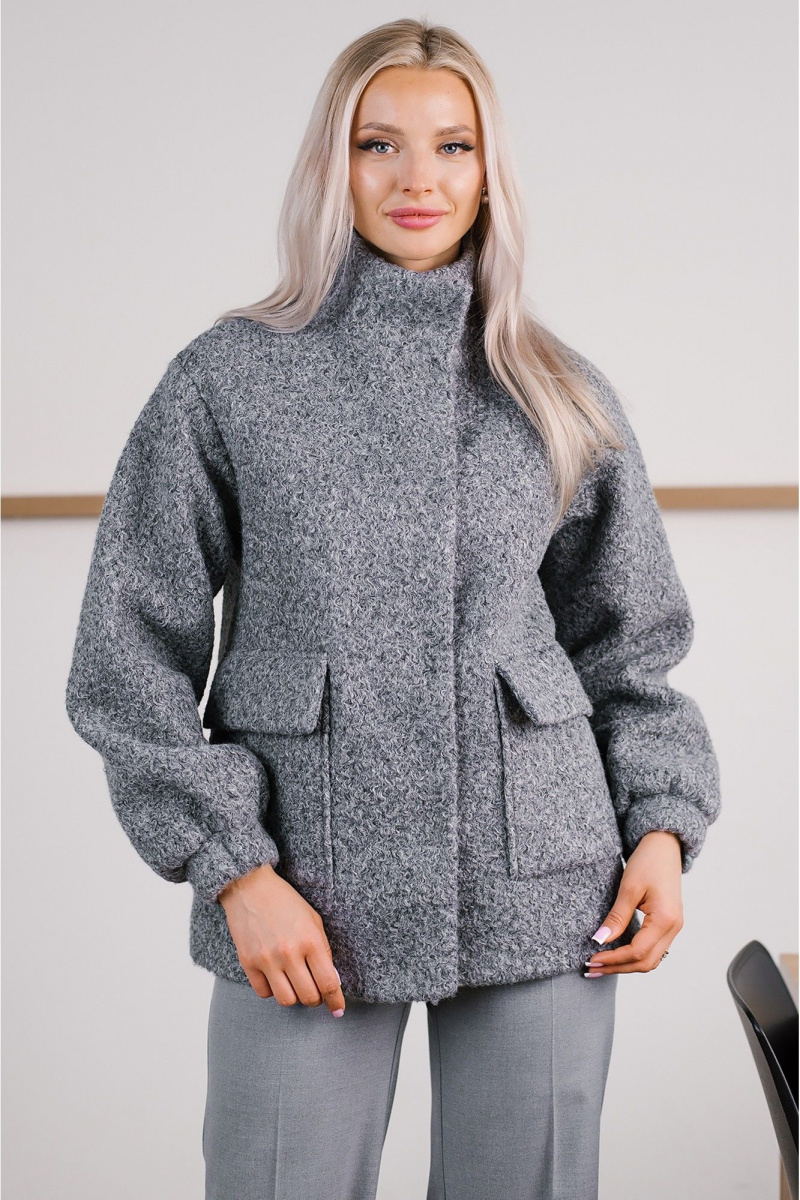 Женская куртка MONA STYLE FASHION&DESIGN 18108/1 серый