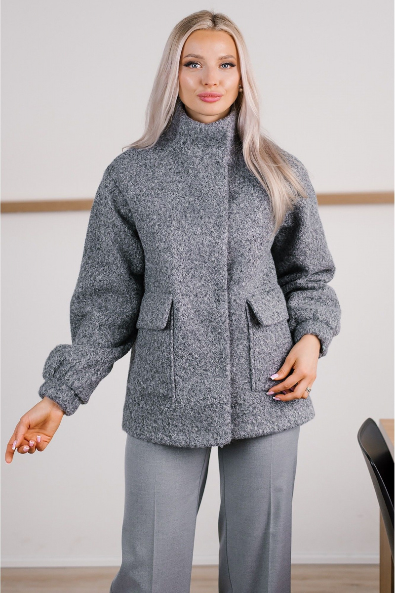Женская куртка MONA STYLE FASHION&DESIGN 18108/1 серый