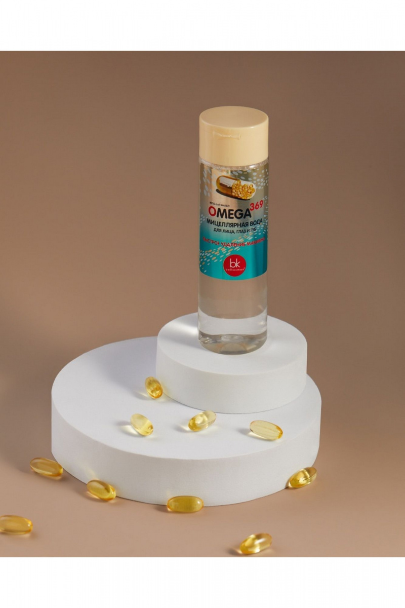 Очищение и демакияж Belkosmex OMEGA 369 Мицеллярная вода для лица, глаз и губ