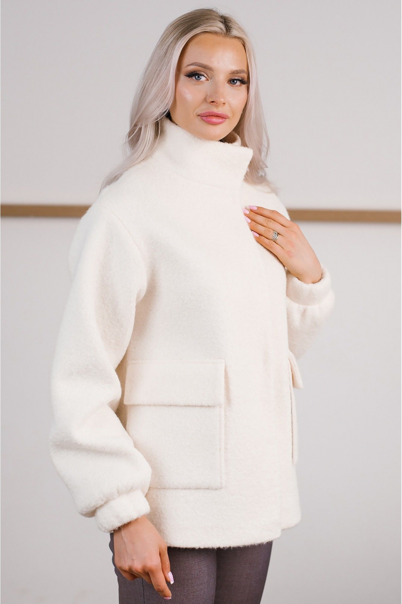 Женская куртка MONA STYLE FASHION&DESIGN 18108/1 молочный