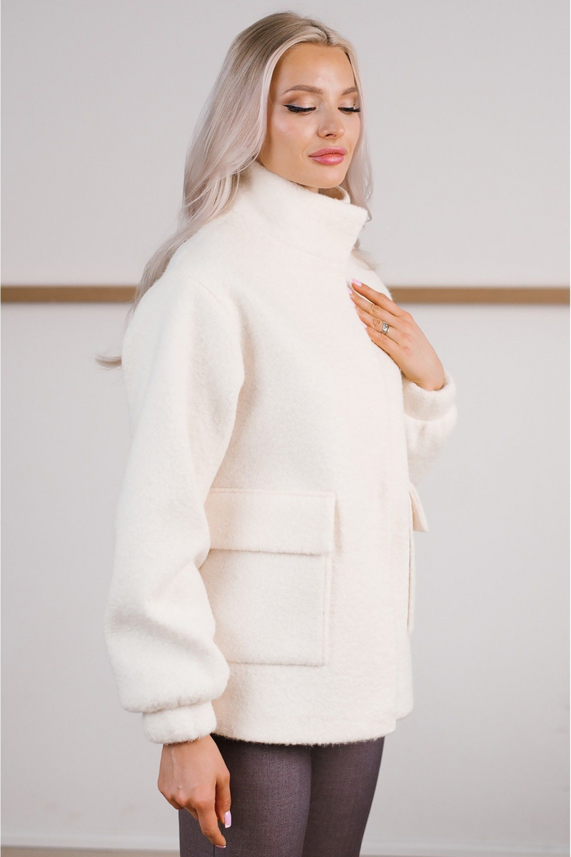 Женская куртка MONA STYLE FASHION&DESIGN 18108/1 молочный
