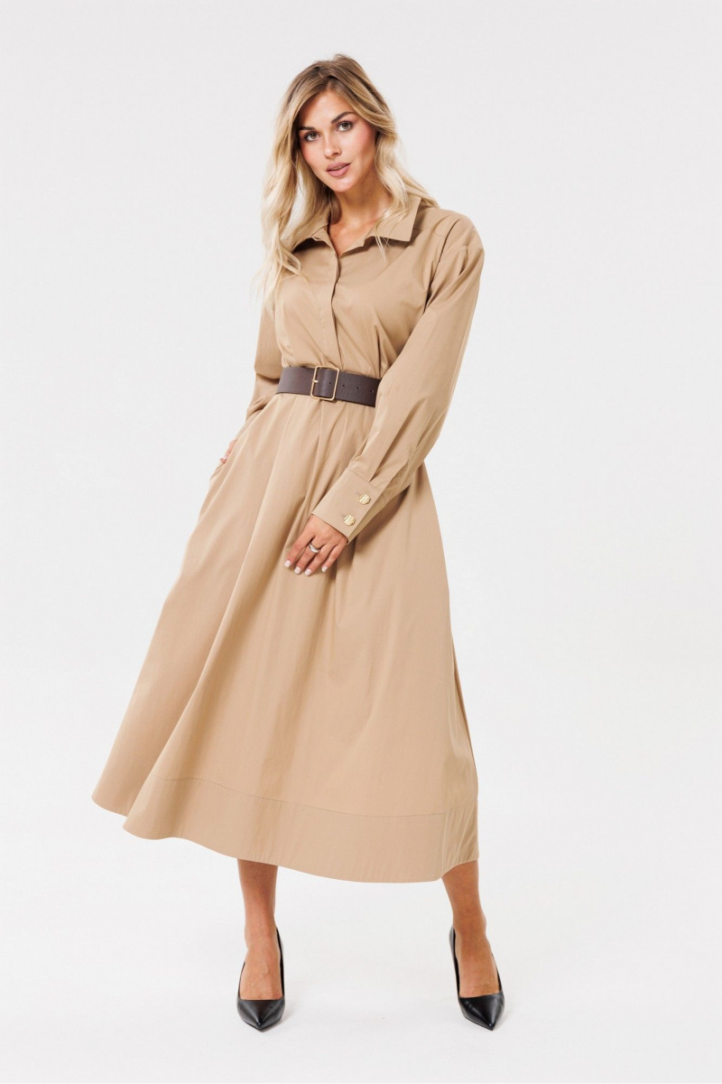 Платья PRATA wear S003 бежевый