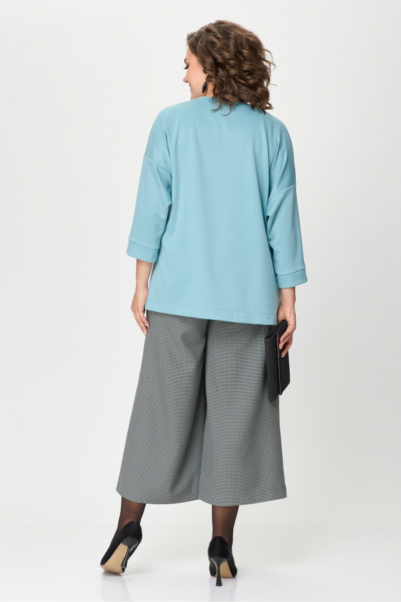 Брючный комплект Michel chic 1362/1 голубой,клетка