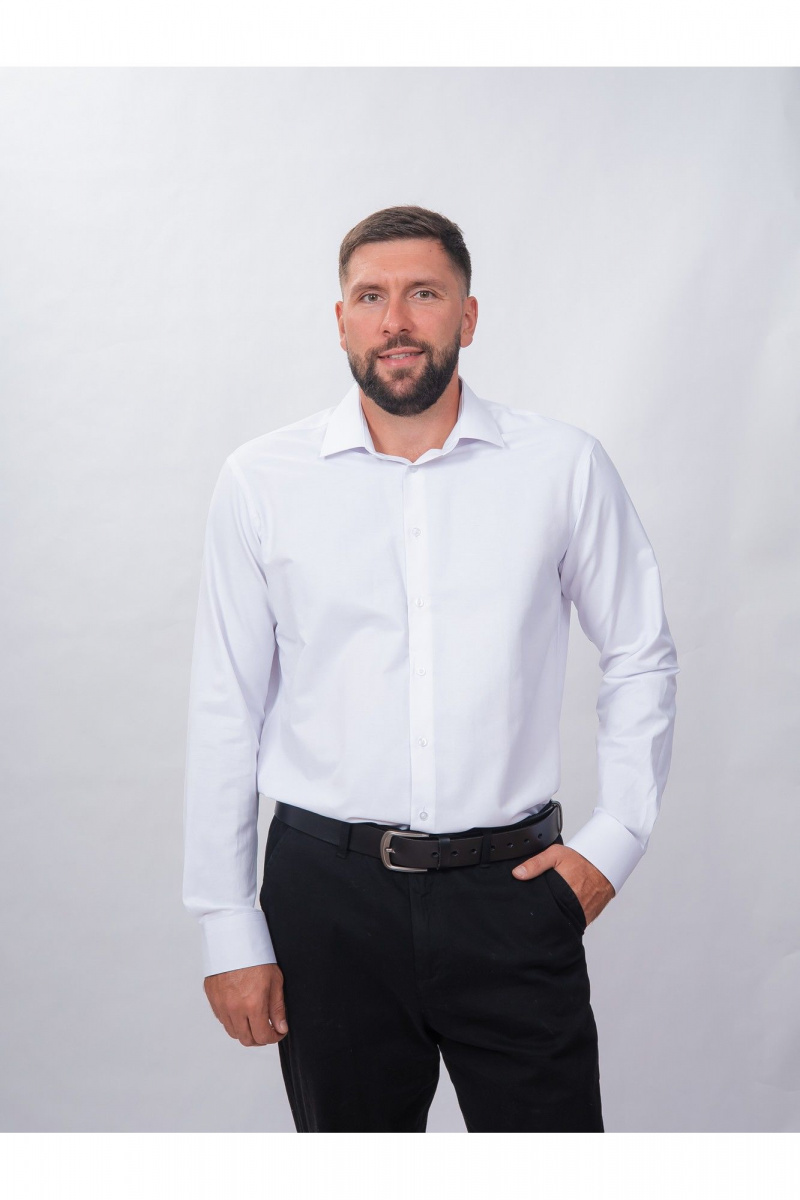 Рубашки с длинным рукавом Nadex 01-088812/103-24 белый