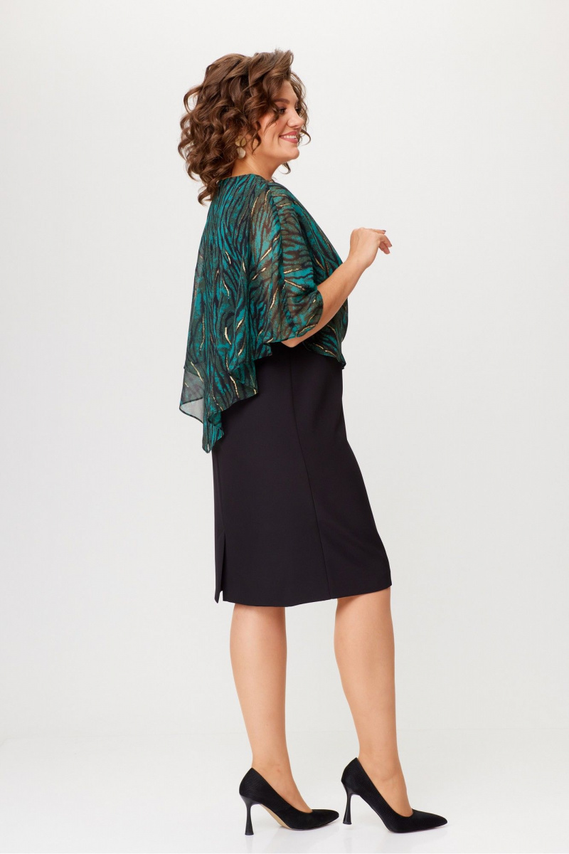 Платья Moda Versal П2481 черный+зеленый