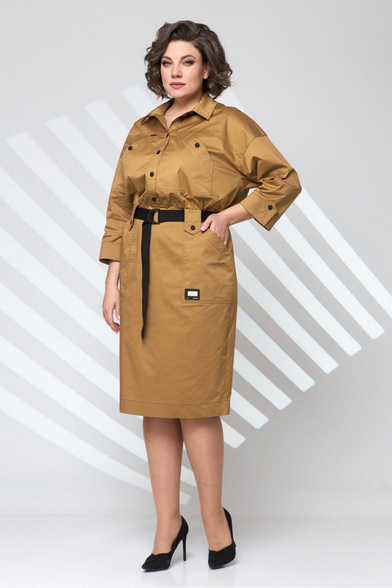 Платья Le Collect 462 карамель