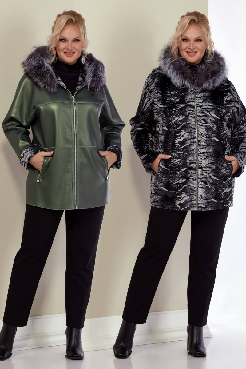 Шубы и дублёнки Shetti 2158 изумруд